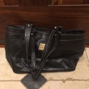 Dooney & Bourke! Leather crocodile tote.